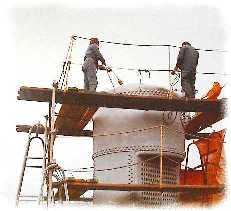 Trocknung der Beh&auml;lter-Beschichtung mittels KOREL