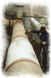 KOREL-Beschichtungsarbeiten an einer Gas-&Uuml;berlandhochdrucksleitung durch die Firma Mieden