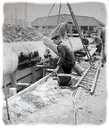KOREL-Beschichtungsarbeiten an einer Gas-&Uuml;berlandhochdrucksleitung