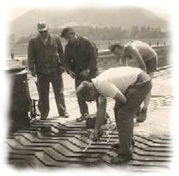 Porenpr&uuml;fung an der Europabr&uuml;cke w&auml;hrend der Bauphase